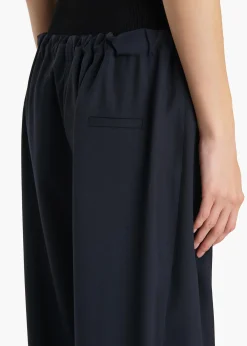 Khaite Pants-Rohen Pant in Dark Navy