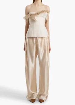 Khaite Pants-Rohen Pant in Soft Pink
