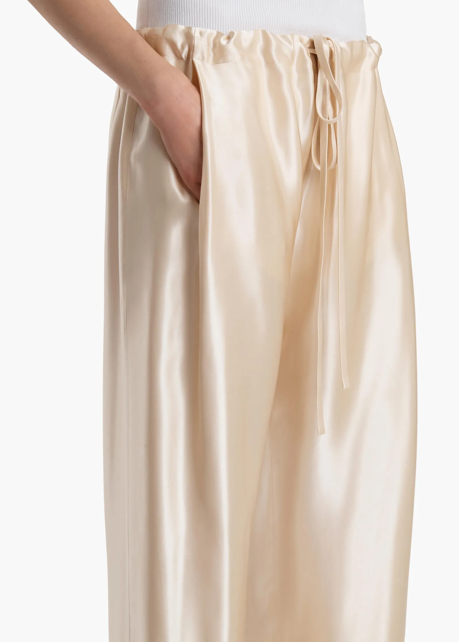 Khaite Pants-Rohen Pant in Soft Pink