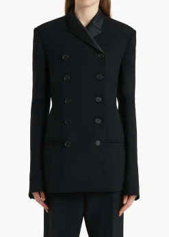 Khaite Jackets-Sabel Jacket in Black