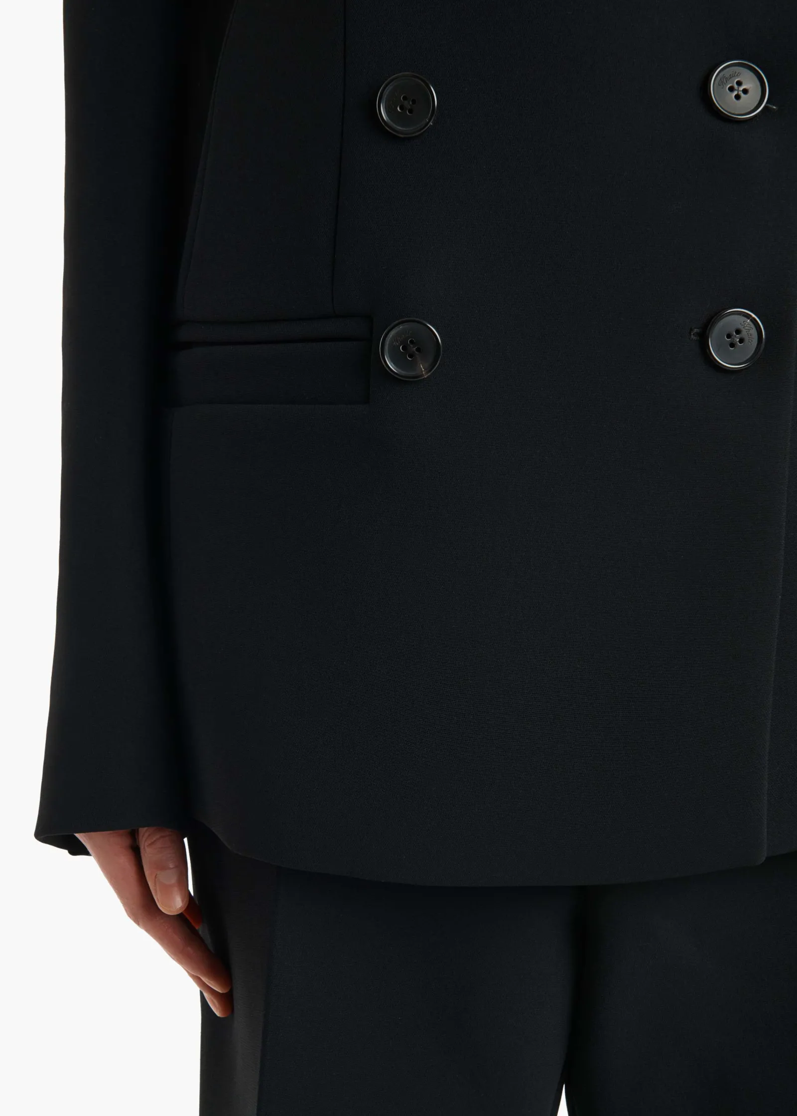 Khaite Jackets-Sabel Jacket in Black