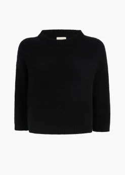 Khaite Knitwear-Sabina Sweater in Black
