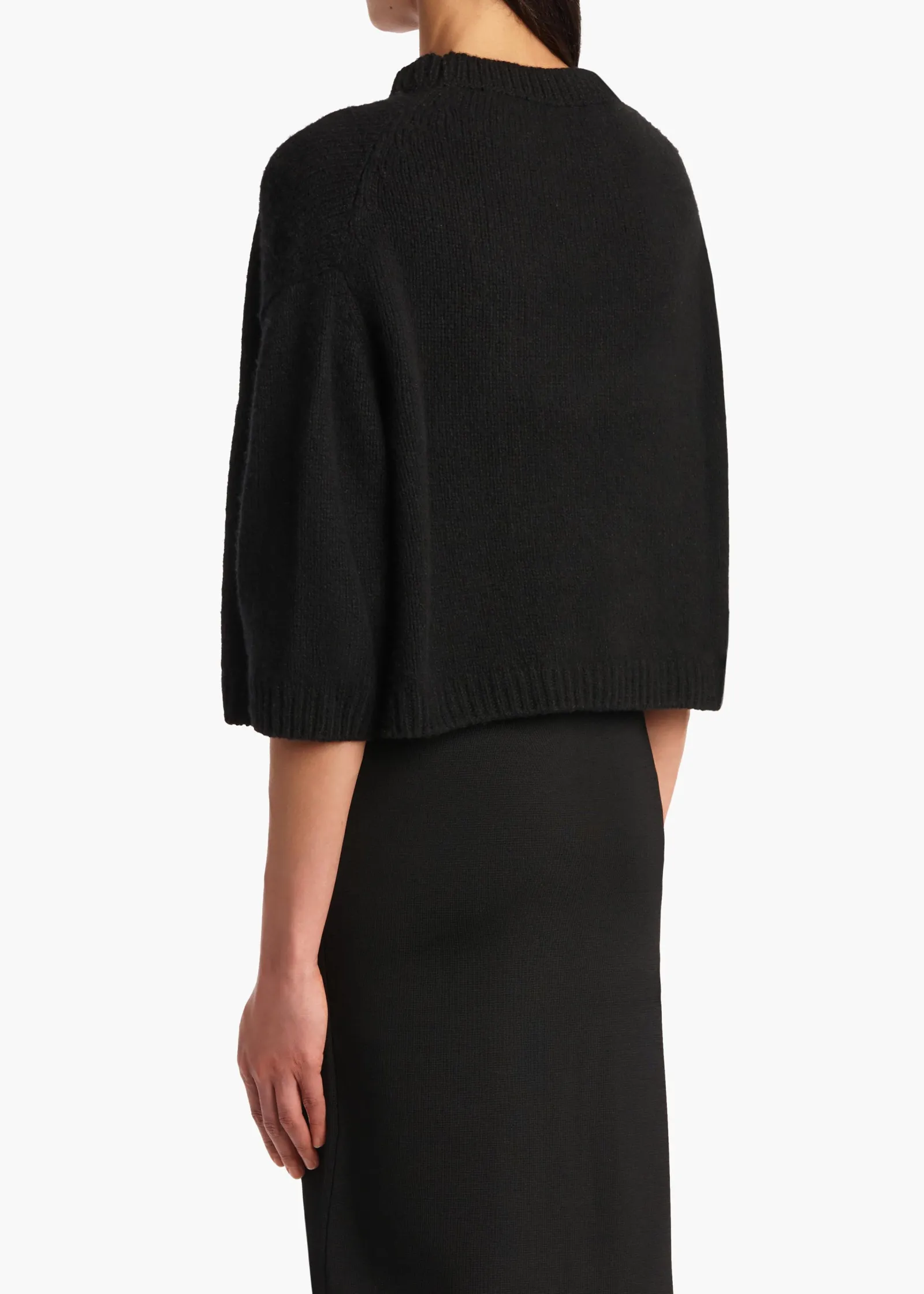 Khaite Knitwear-Sabina Sweater in Black