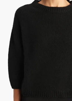 Khaite Knitwear-Sabina Sweater in Black