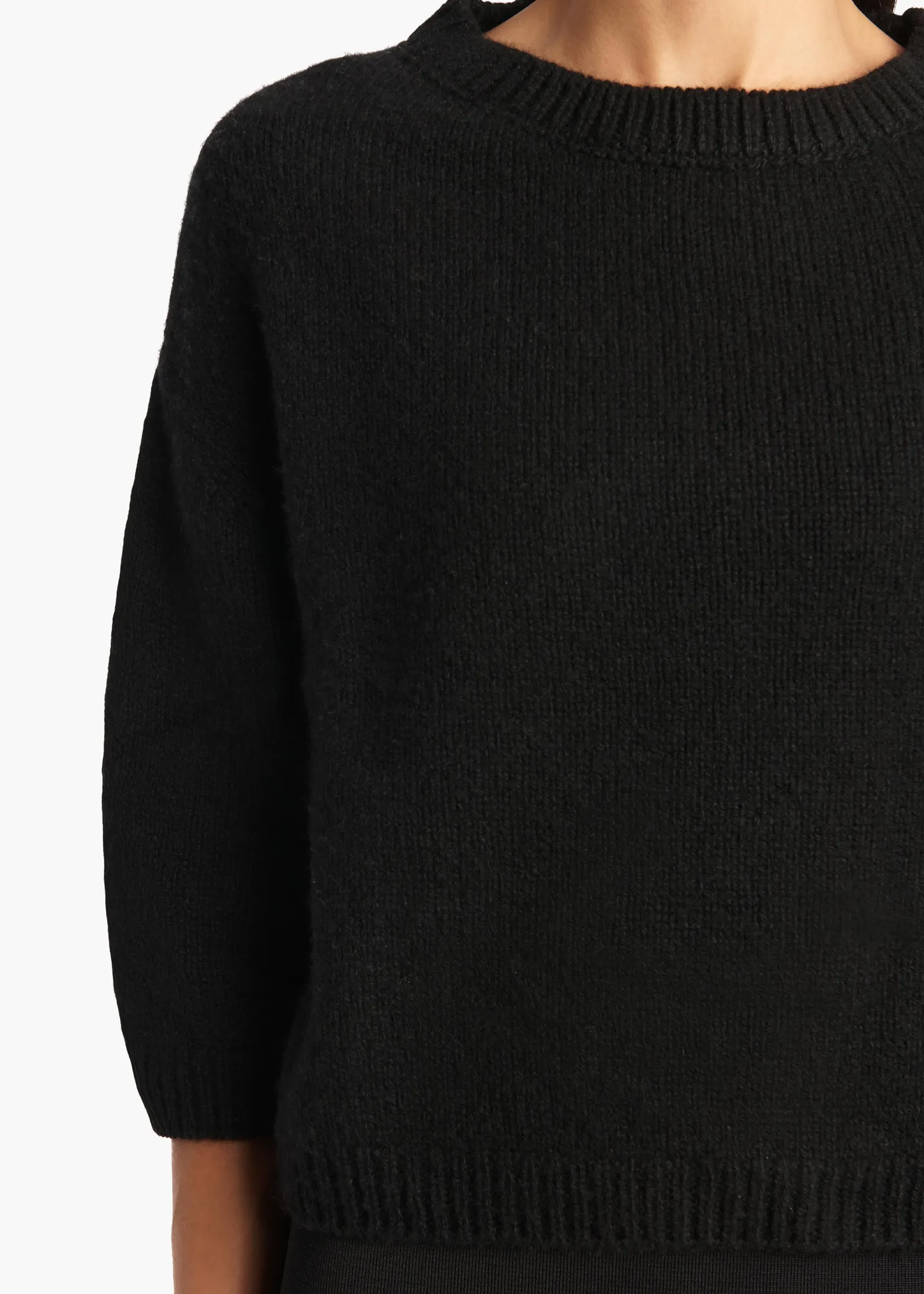 Khaite Knitwear-Sabina Sweater in Black