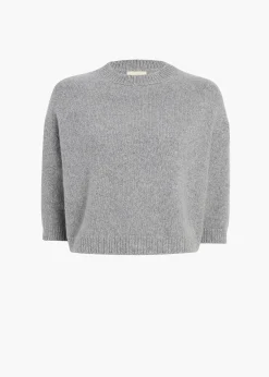 Khaite Knitwear-Sabina Sweater in Fog