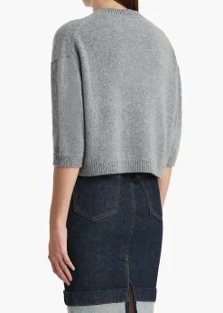 Khaite Knitwear-Sabina Sweater in Fog