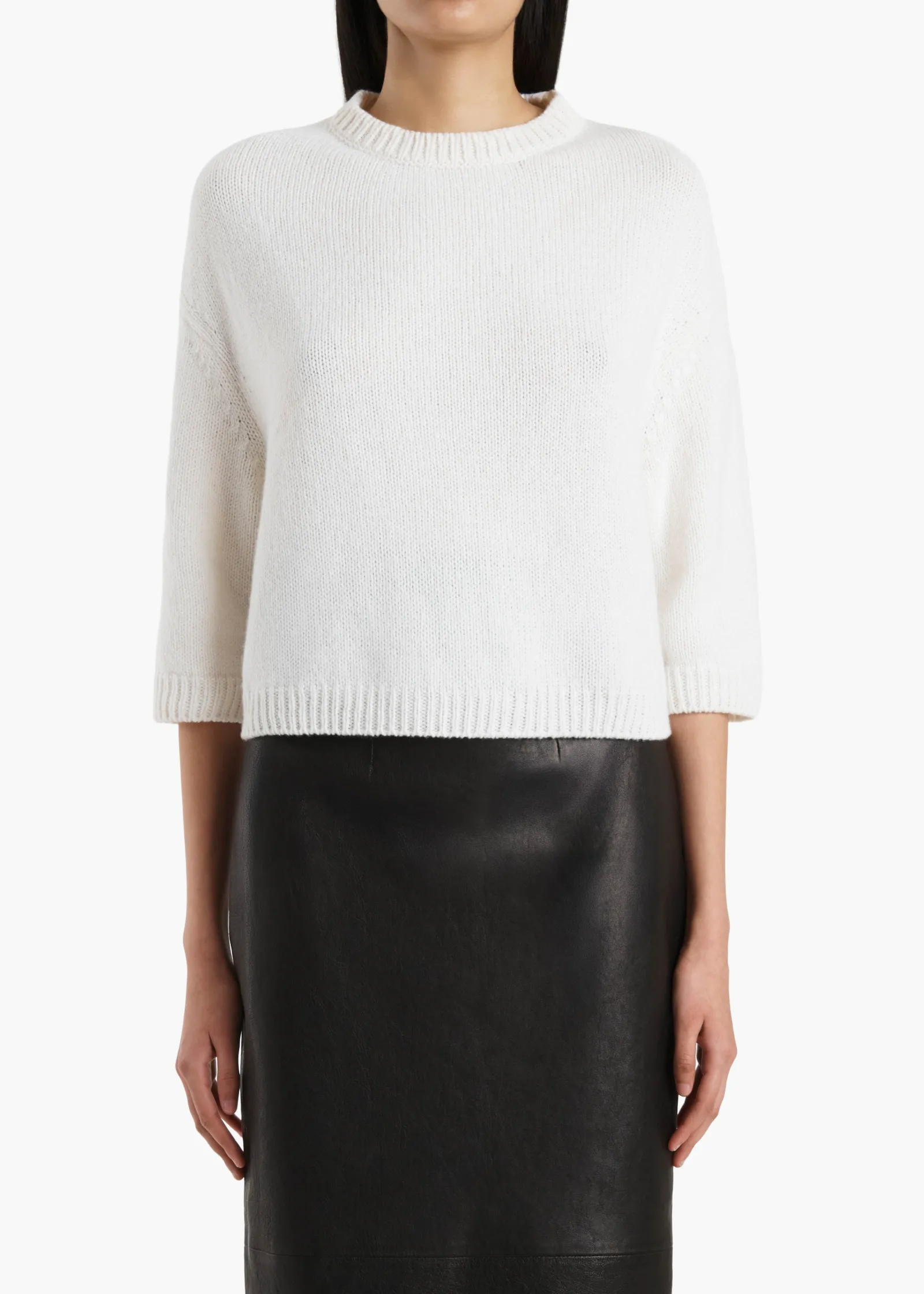 Khaite Knitwear-Sabina Sweater in Glaze