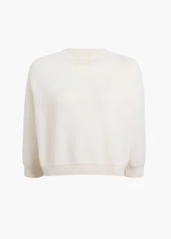 Khaite Knitwear-Sabina Sweater in Ivory