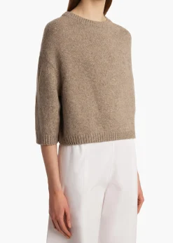 Khaite Knitwear-Sabina Sweater in Sepia
