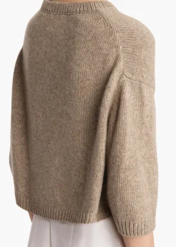 Khaite Knitwear-Sabina Sweater in Sepia