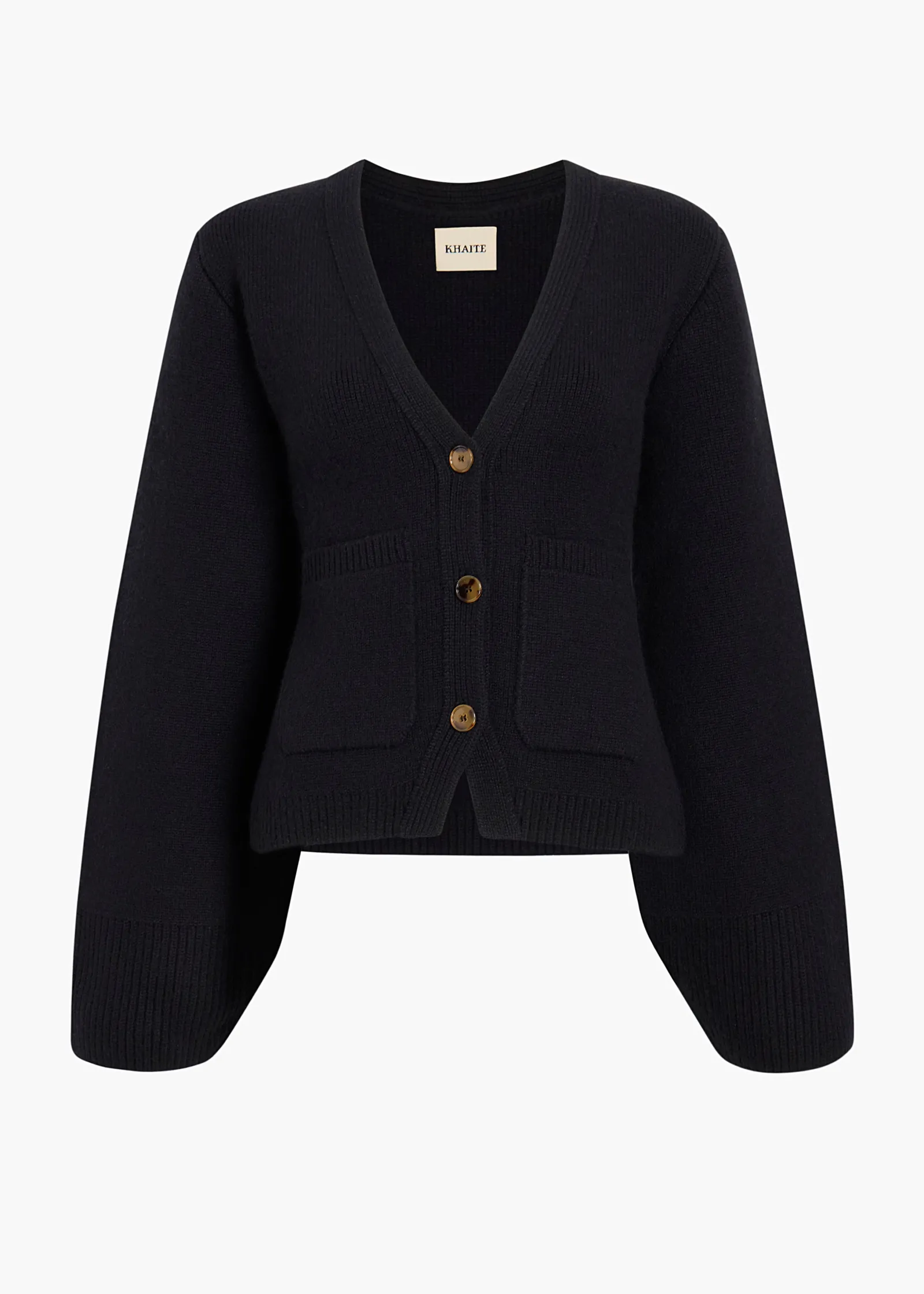 Khaite Knitwear-Scarlet Cardigan in Black