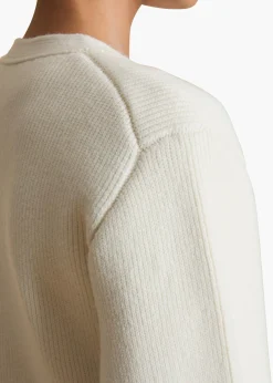 Khaite Knitwear-Scarlet Cardigan in Glaze