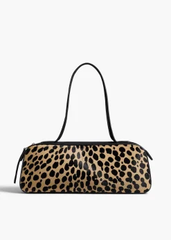 Khaite Shoulder Bags-Simona Shoulder Bag in Hyena Print Haircalf