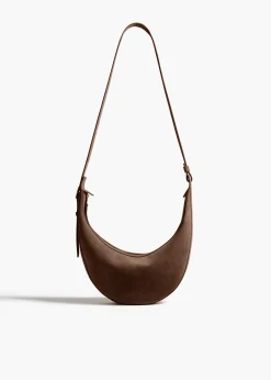 Khaite Crossbody Bags-Small Augustina Crossbody Bag in Cedar Suede