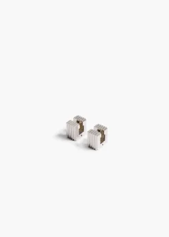 Khaite Jewelry-Small Empire Earrings in Silver
