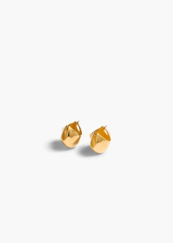 Khaite Jewelry-Small Lotus Earrings in Gold
