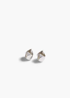 Khaite Jewelry-Small Lotus Earrings in Silver