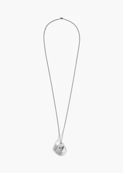 Khaite Jewelry-Small Lotus Pendant in Silver