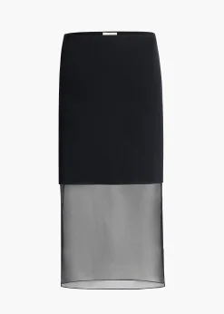 Khaite Skirts & Shorts-Sybil Skirt in Black