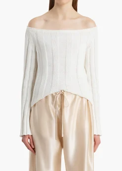 Khaite Knitwear-Sylas Sweater in Glaze