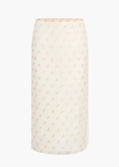 Khaite Skirts & Shorts-Syndi Skirt in Soft Pink