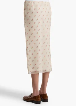 Khaite Skirts & Shorts-Syndi Skirt in Soft Pink