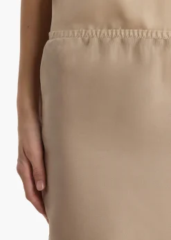 Khaite Skirts & Shorts-Syndi Skirt in Tea Stain