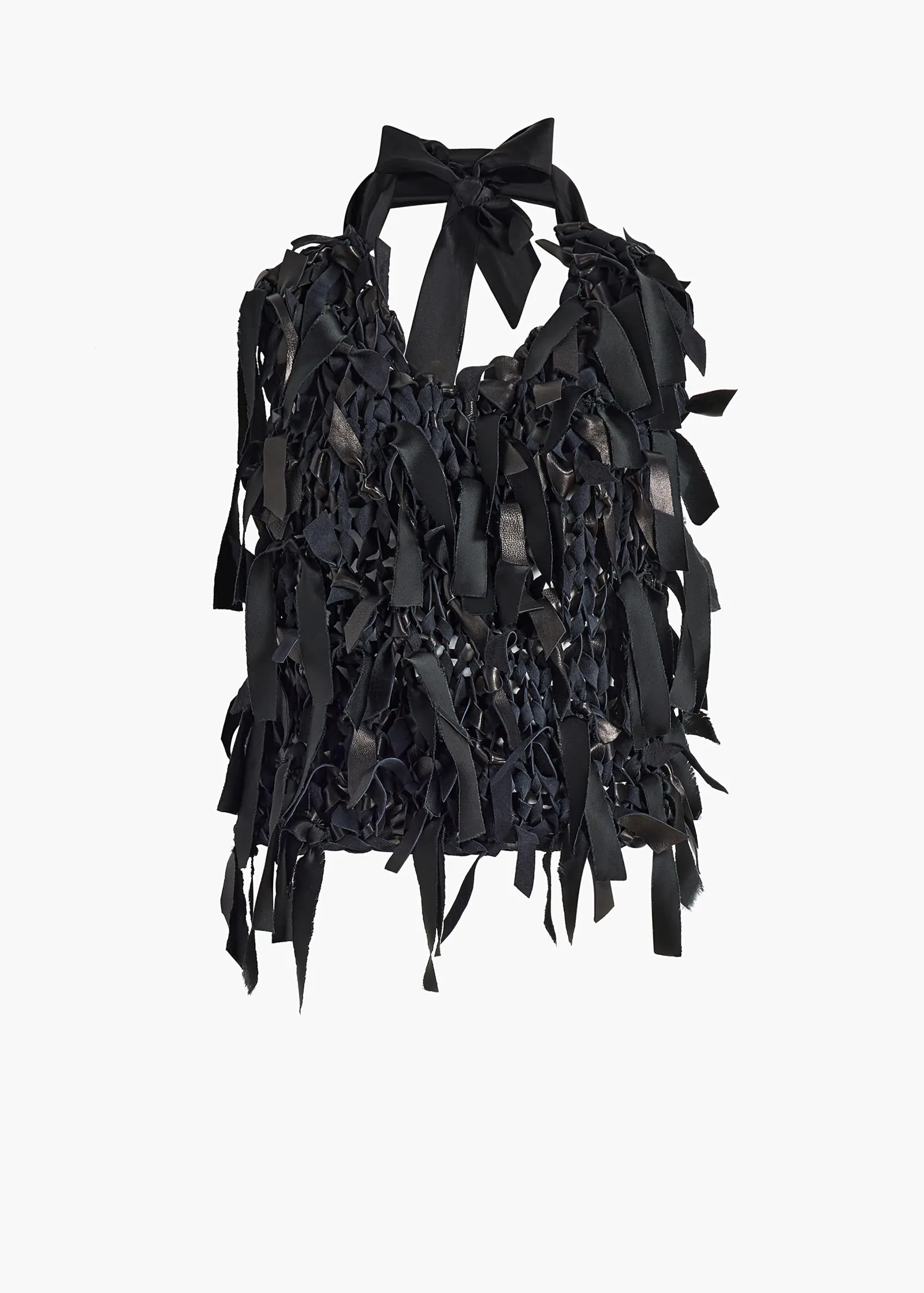 Khaite Leather|Shirts & Tops-Tevis Top in Black Leather