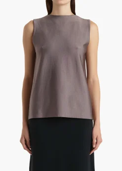 Khaite Shirts & Tops-Tora Top in Titanium