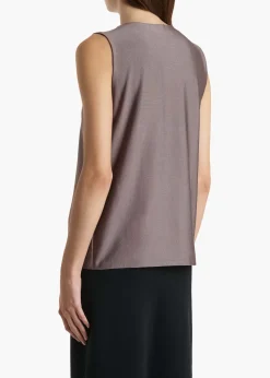 Khaite Shirts & Tops-Tora Top in Titanium
