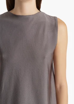 Khaite Shirts & Tops-Tora Top in Titanium