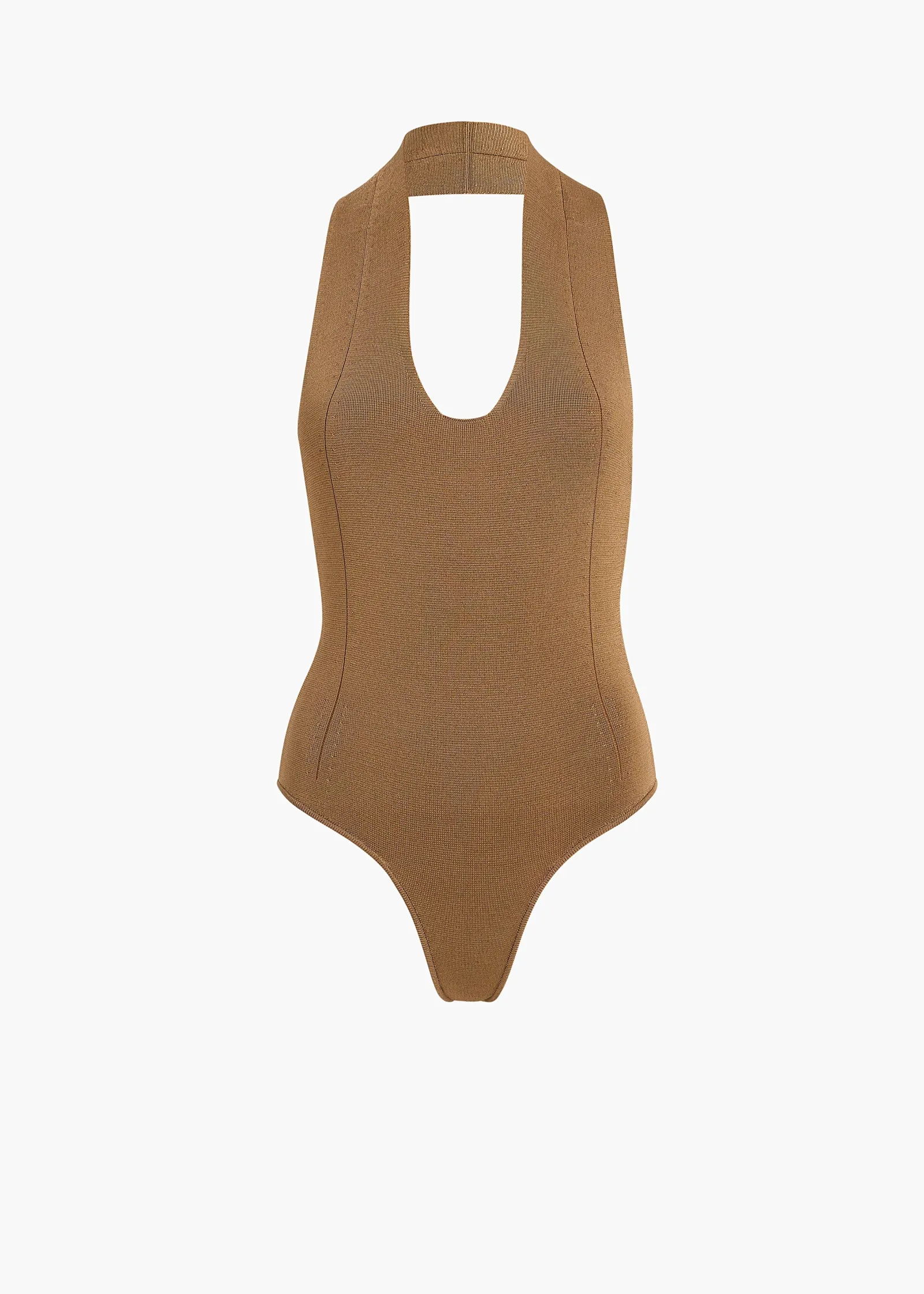 Khaite Shirts & Tops-Toto Bodysuit in Carob
