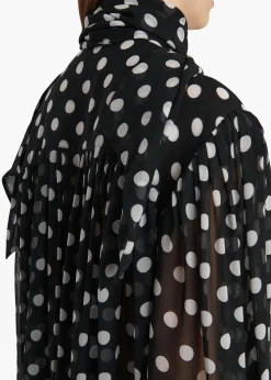 Khaite Shirts & Tops-Vali Top in Black with White Dots