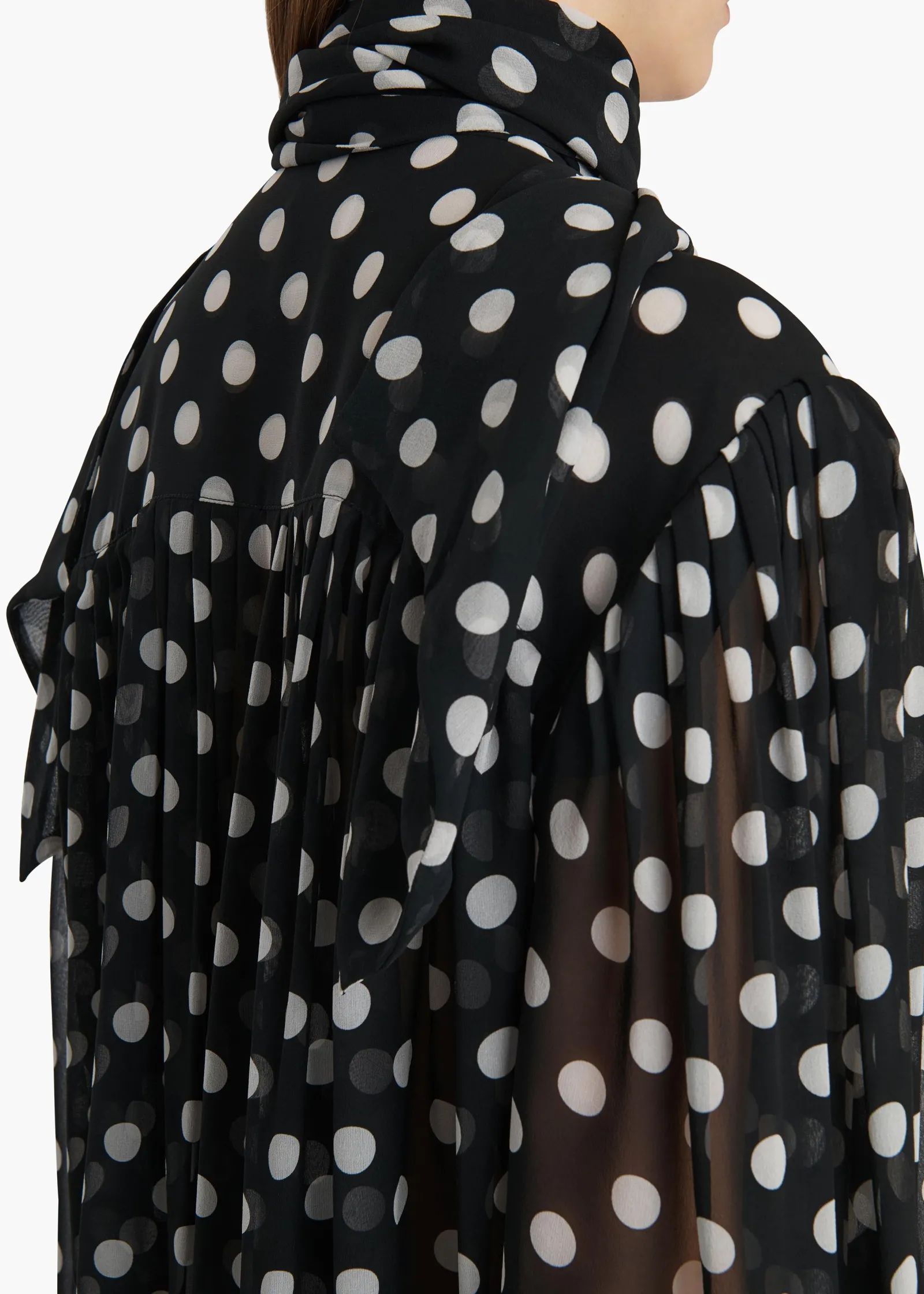 Khaite Shirts & Tops-Vali Top in Black with White Dots