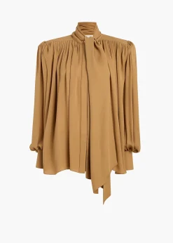 Khaite Shirts & Tops-Vali Top in Golden Ochre