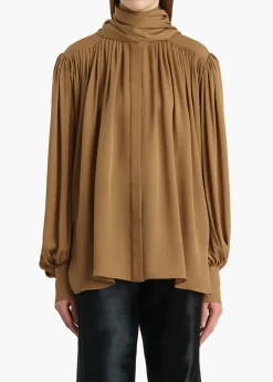 Khaite Shirts & Tops-Vali Top in Golden Ochre
