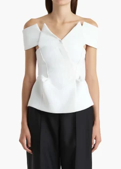 Khaite Shirts & Tops-Verone Top in Chalk