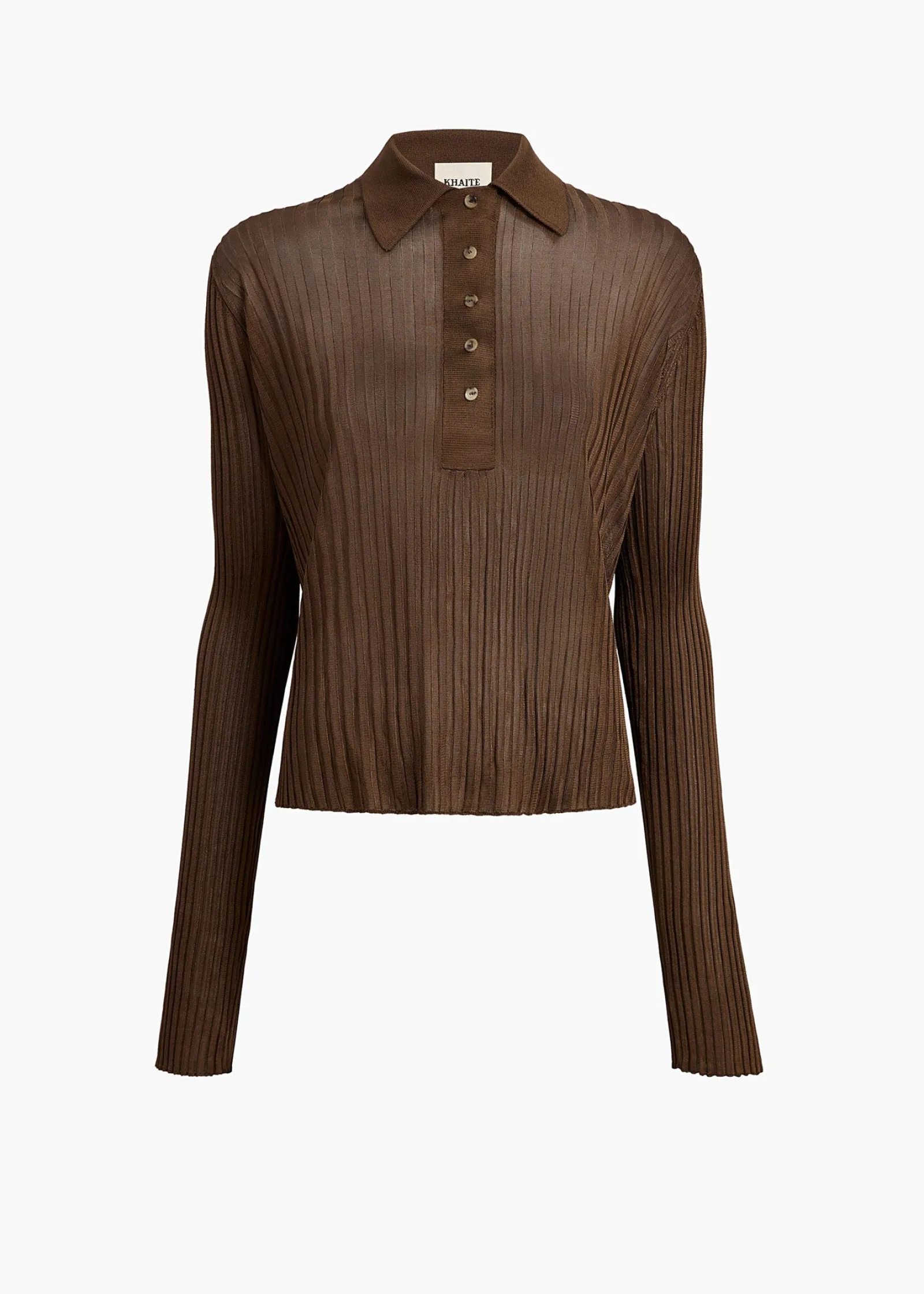 Khaite Shirts & Tops-Vin Top in Bark