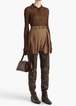 Khaite Shirts & Tops-Vin Top in Bark