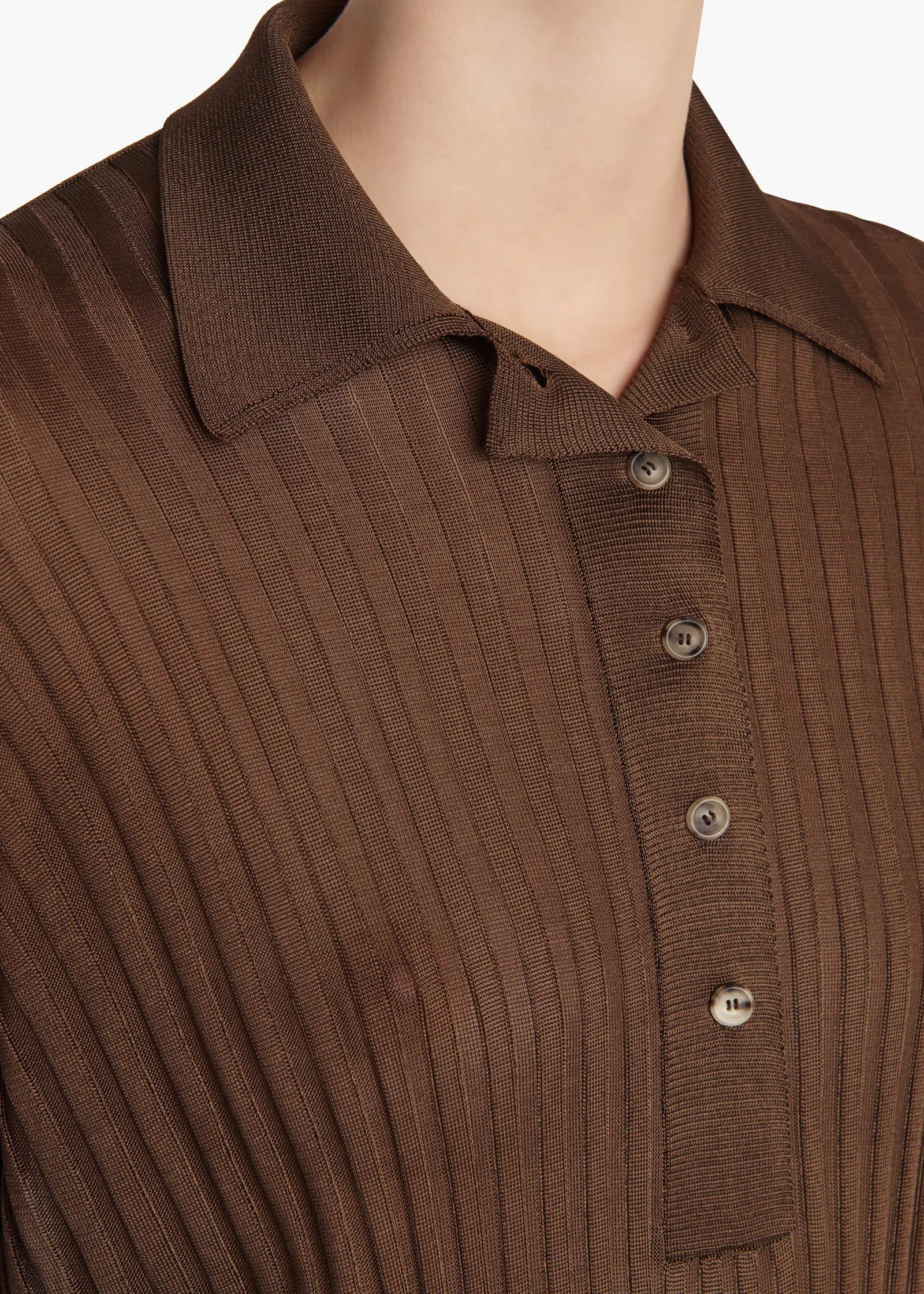 Khaite Shirts & Tops-Vin Top in Bark