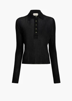 Khaite Shirts & Tops-Vin Top in Black