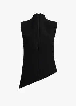 Khaite Leather|Shirts & Tops-Von Top in Black
