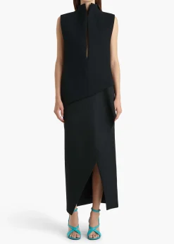 Khaite Leather|Shirts & Tops-Von Top in Black