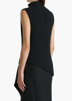 Khaite Leather|Shirts & Tops-Von Top in Black