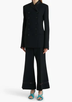 Khaite Pants-Wallace Pant in Black