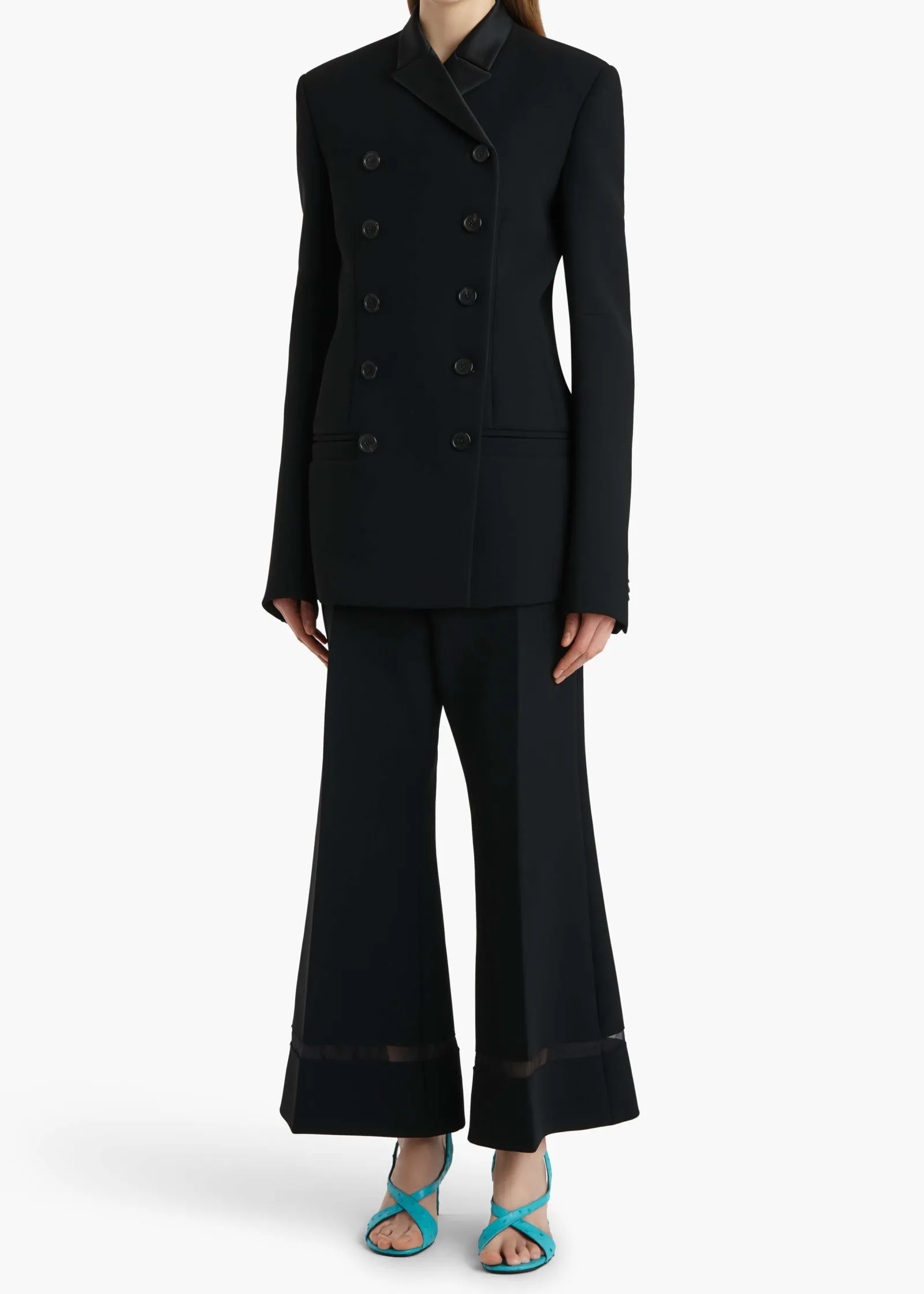 Khaite Pants-Wallace Pant in Black