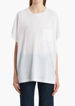 Khaite T-Shirts & Tanks-Wanda T-Shirt in White