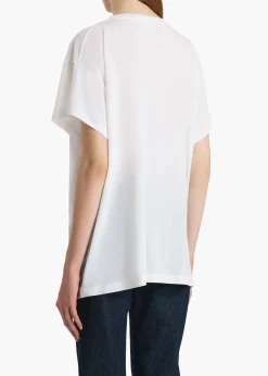 Khaite T-Shirts & Tanks-Wanda T-Shirt in White