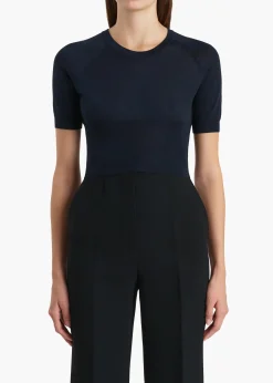 Khaite Knitwear|Shirts & Tops-Whim Top in Midnight
